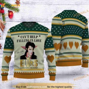 Cant Help Falling In Love Ugly Sweater, Funny Xmas Gifts