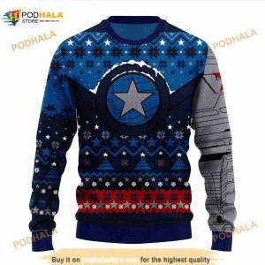 Captain America Ugly Christmas Sweater