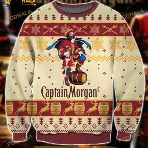 Captain Morgan 02 Christmas Unisex Woolen 3D Sweater