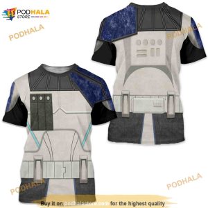 Captain Rex 3D Shirt, Star Wars Costume T-Shirt