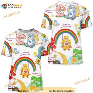 Care Bears Vintage Sheets Inspired 3D Shirt