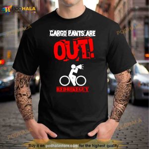 Cargo Pants Are Out Red Bike Guy Shirt 2