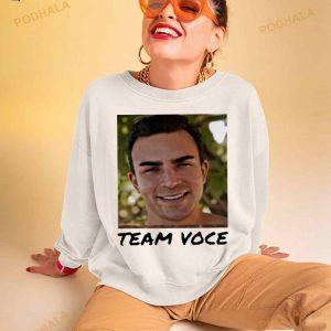Carolyn Wearing A Team Voce Shirt 3
