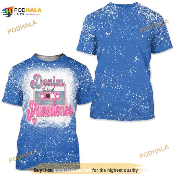 Carrie Underwood Tape Denim & Rhinestones Tour 3D Shirt