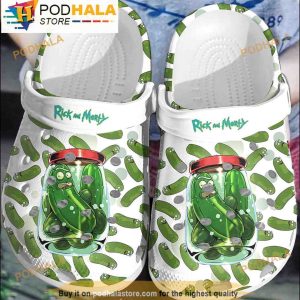 Cartoon Cucumber Rick And Morty 3D Crocs, Funny Crocs