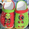 Cartoon Deadpool And Grinch 3D Crocs Clog Shoes, Funny Crocs