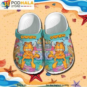 Cartoon Garfield 3D Crocs, Funny Crocs