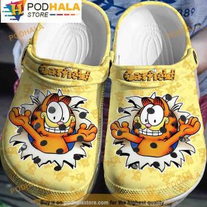 Cartoon Garfield House Shoes, Funny Crocs