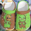 Cartoon Groot And Grinch 3D Crocs Clog Shoes, Funny Crocs
