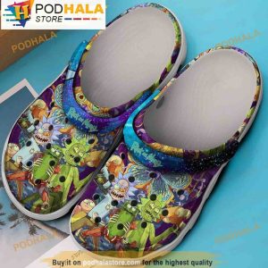 Cartoon Monster Cucumber Rick And Morty 3D Crocs, Funny Crocs