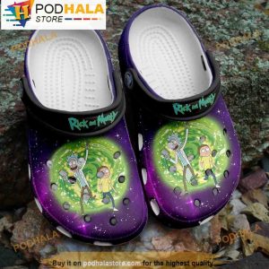 Cartoon Space Rick And Morty 3D Crocs, Funny Crocs