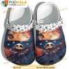Cartoon Sunset Jack Skellington 3D Crocs, Funny Crocs
