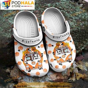 Cartoon Volkswagen Campervan Friends Jack Skellington 3D Crocs, Funny Crocs