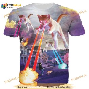 Cat 3D Funny Shirt