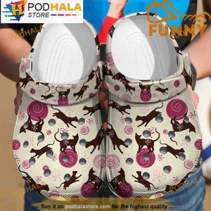 Cat Brown 3D Crocs Classic Clog, Funny Crocs