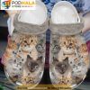 Cat Face Pattern 3D Crocs, Funny Crocs