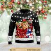 Cat Gifts Noel Retro Meowy Santa Christmas 3D Ugly Sweater