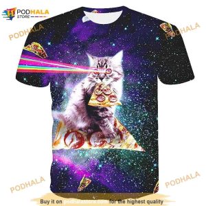 Cat Graphic 3D Shirt