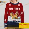 Cat Mom Personalized Ugly Sweater All Over Print