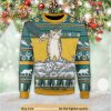 Cat With Fish Funny Retro Christmas 3D Ugly Sweater