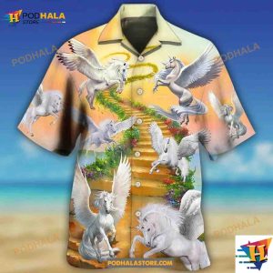 Celestial Horse On The Way To Heaven Hawaiian Shirt Gift For Horse Lover 2
