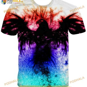 Cerbukt Men's Cool Novelty Phoenix Graphic Printed 3D Shirt