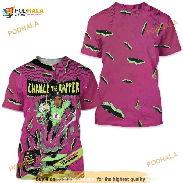 Chance The Rapper Match 3D Shirt, Hip Hop 90s Vintage Retro Graphic Tee