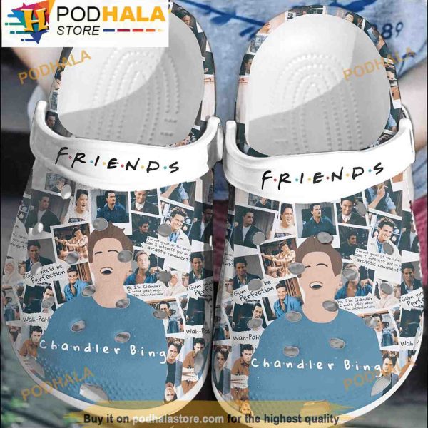 Chandler Bing Friends 3D Crocs Slippers, Funny Crocs