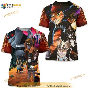 Character Puss In Boots 3D Shirt, The Last Wish Movie 3D Gift
