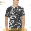 Charcoal Marble Swirl Unisex 3D Shirt