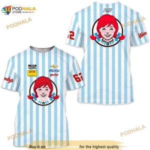 Checkered Flag Noah Gragson 2023 Wendys Sublimated Uniform Pit Crew 3D Shirt
