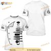 Chef Halloween Custom Name White 3D Shirt