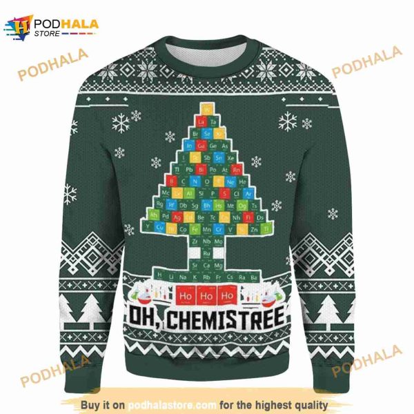 Chemistree Christmas 3D Funny Ugly Sweater