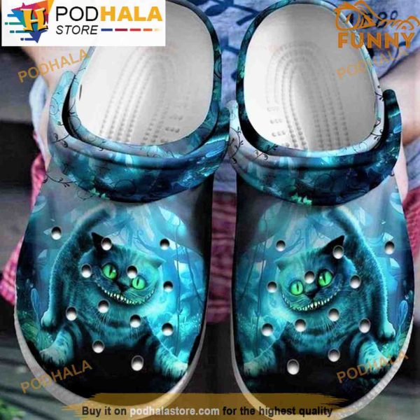 Cheshire Cat Alice In Wonderland 3D Crocs, Funny Crocs