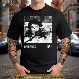 Chet Baker Minimalist Graphic Design Fan Artwork Shirt 3