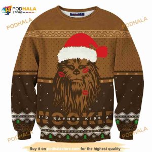 Chewbaccas Star Wars Knitted Christmas 3D Funny Ugly Sweater