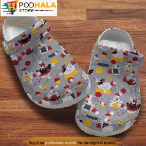 Chibi Chickens 3D Crocs Clog Shoes, Funny Crocs