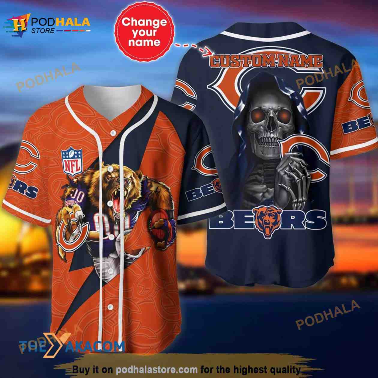 chicago bears jersey with your name