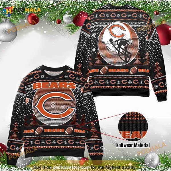 Chicago Bears Unisex 3D Funny Ugly Sweaters, Personalized Team NFL 2023 Xmas Gift