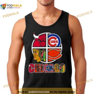 Chicago Big 4 Teams Bulls Bears Blackhawks Cubs Shirt 2