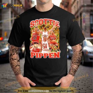 Chicago Bulls Scottie Pippen Basketball 2023 Shirt 3