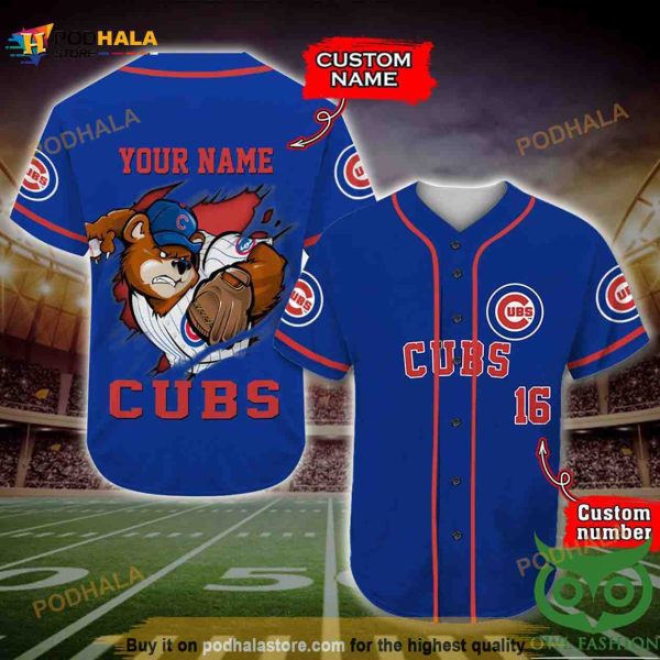 Chicago Cubs 3D Baseball Jersey Personalized Gift, Custom Name Number