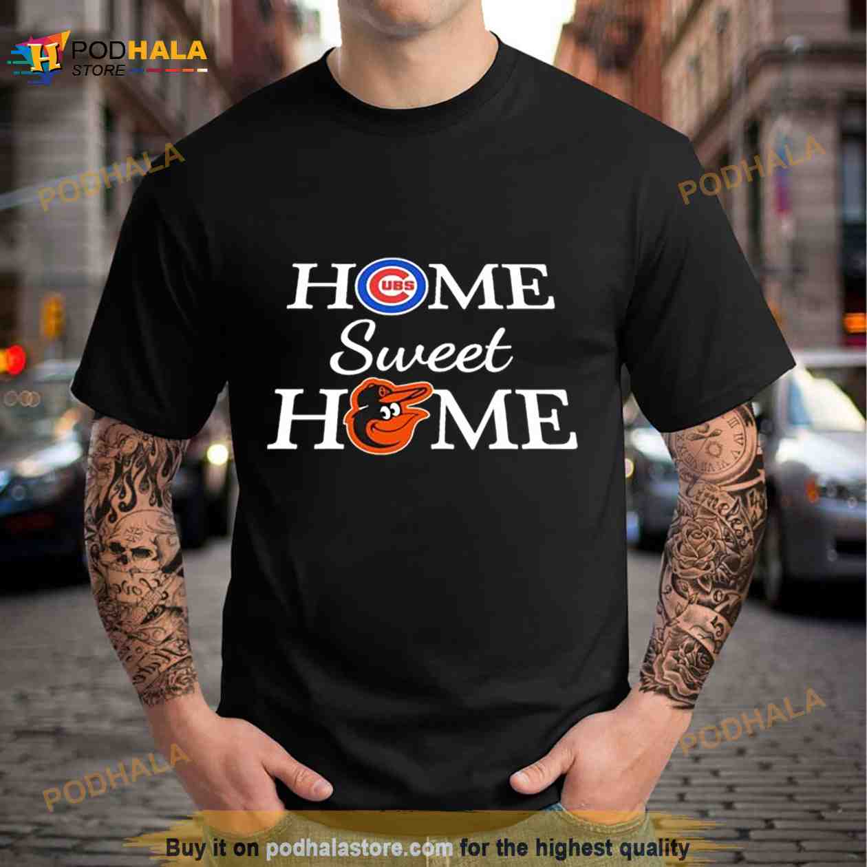 Chicago Cubs Baseball And Baltimore ORO Baseball Home Sweet Home Shirt Chicago Cubs Baseball And Baltimore ORO Baseball Home Sweet Home Shirt