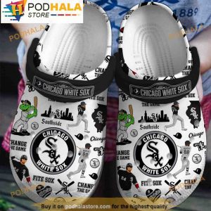 Chicago White Sox MLB 3D Crocs Clog Shoes, Funny Crocs