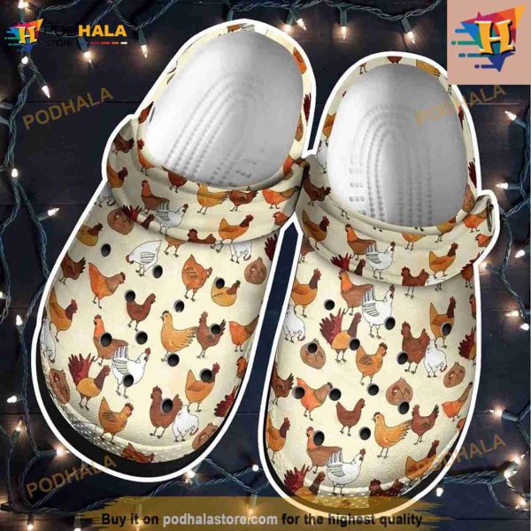 Chicken Funny Shoes Farm Loves Chicken Clogsbland Crocs Clog Shoes