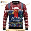 Chicken Just A Girl Who Loves Chickens Knitted Christmas 3D Funny Ugly Sweater