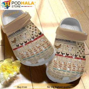 Chicken Knowledge Funny 3D Crocs, Funny Crocs