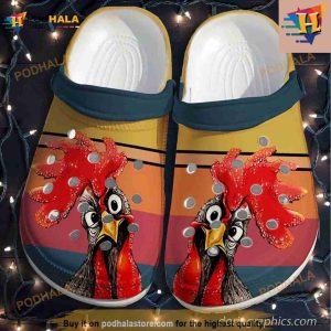 Chicken Looking Custom Shoes Funny Crocs Clog Shoes 2