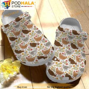 Chickens In The Garden 3D Crocs Clog Shoes, Funny Crocs