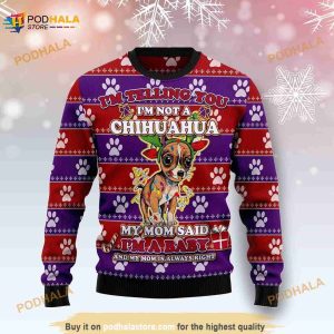 Chihuahua Baby Christmas Unisex Woolen 3D Funny Ugly Sweater